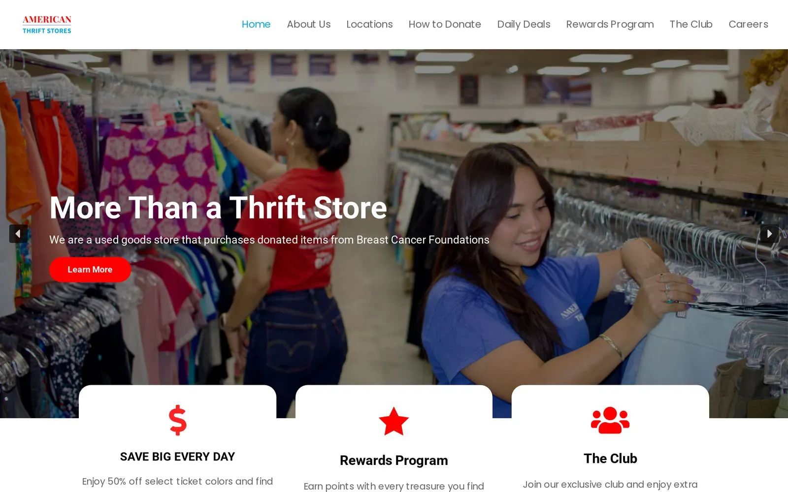 The American Thrift website