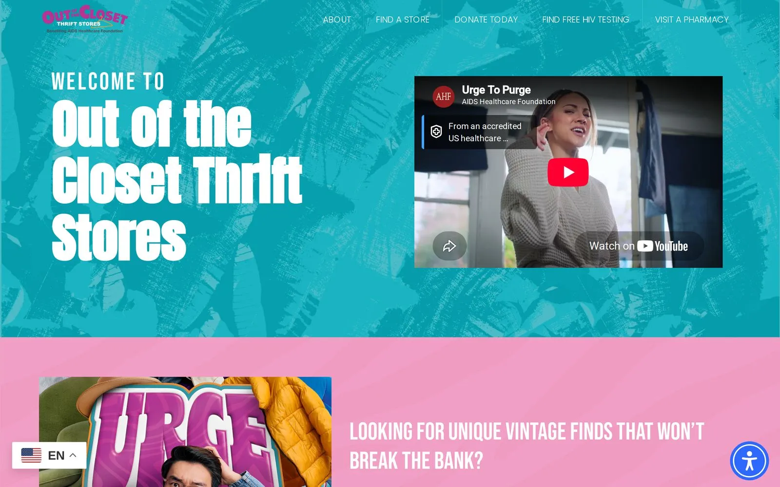 The Out of the Closet website