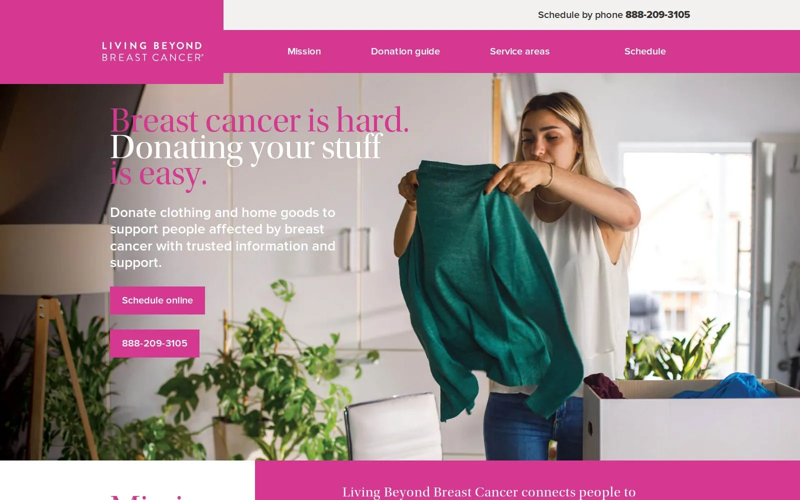 The Living Beyond Breast Cancer website